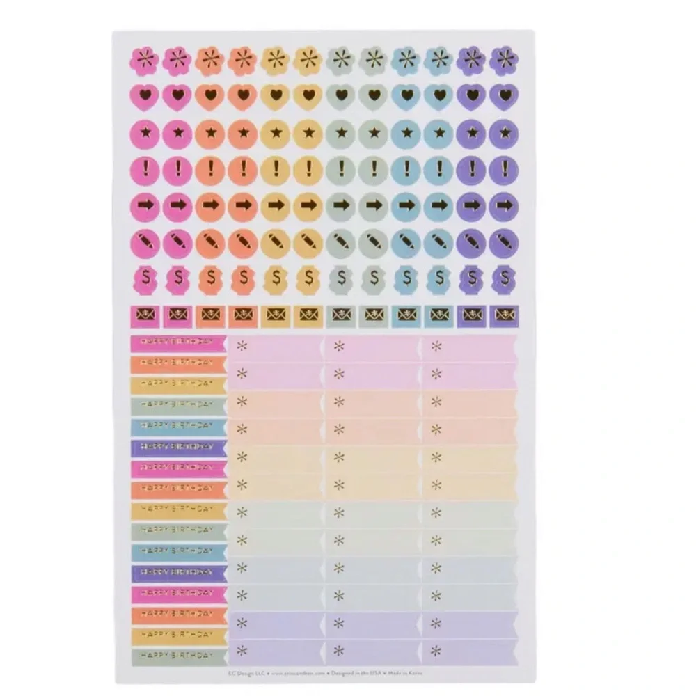 Erin Condren Colorful Geometric Planner